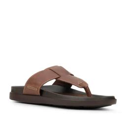 Bata Men's Brown T-Strap Sandals-image-30