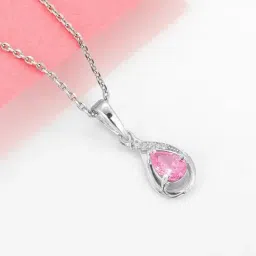 GIVA 92.5 Sterling Silver Joy Of Raindrops Casual Pendant with Link Chain Women-image-48