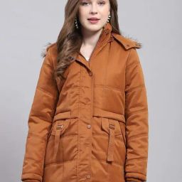 Monte Carlo Brown Regular Fit Hooded Jacket-picture-47