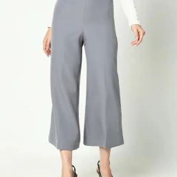 Showoff Grey Regular Fit Trousers-image-80