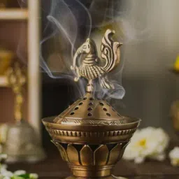 RITUALISTIC Konark Multicolor Metal Loban Burner Lamp-picture-49