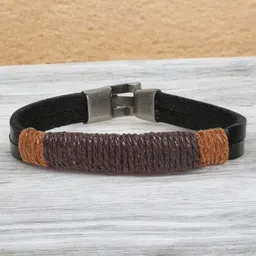 The Roadster Lifestyle Co Skin Friendly Casual Wrap Fashion Bracelet With Steel Clasp-image-43