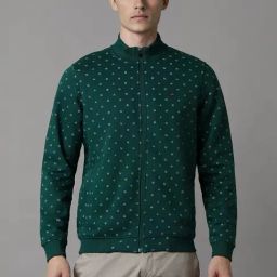 Louis Philippe Green Regular Fit Printed Sweatshirt-image-56