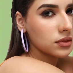 Sohi Gold Plated Casual Designer Hoop Earrings-71