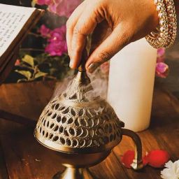 RITUALISTIC Gold Heritage Brass Loban Dhoop Dhuni Burner-39