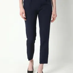 showoffff Showoff Navy Blue Slim Fit Trousers-picture-33