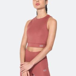 SILVERTRAQ Dusty Pink Relaxed Fit Crop Top-image-69