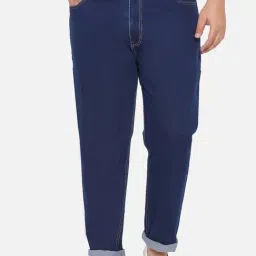John Pride Blue Regular Fit Plus Size Jeans-image-84