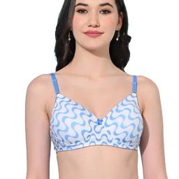 FIMS Blue Printed Bra-image-77