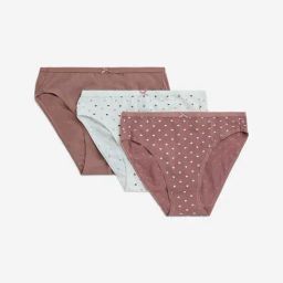 Wunderlove by Westside Dusty Pink Cotton-Blend Briefs - Pack of 3-image-60