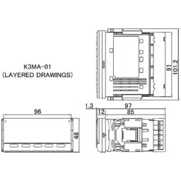 Omron Scaling Meter/Meter Relay, K3MA-J AC/DC24V image 2