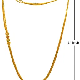 Anouk Gold-Plated Artificial Stone Studded Dil4 Mop Minimal Chain image 4