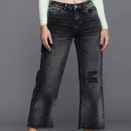 Allen Solly Grey Cotton Mid Rise Jeans-image-49