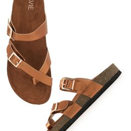 Lavie Women One Toe Flats with Buckles-41
