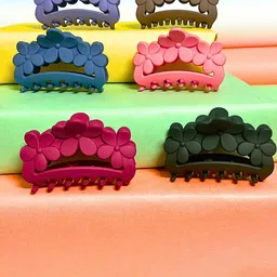 MANSIYAORANGE Girls Set of 6 Embellished Claw Clip-44