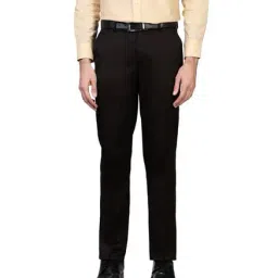 Peter England Brown Slim Fit Trousers-image-17