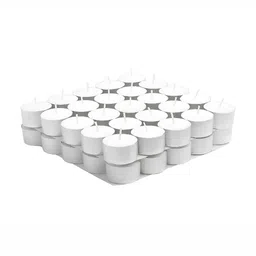 TRUE DECOR White 50 pieces Tea Light Candle-picture-4