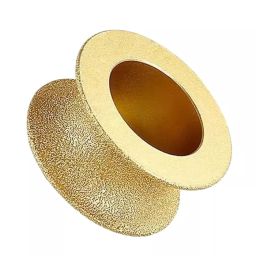 TileMaster Brazed Diamond Ceramic Grinding Wheel Round Shape Gold Color 40 mm Thickness 8 cm Length, TM-188-5