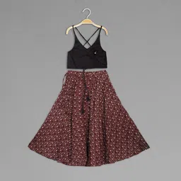 Anneca Girls Patchwork Ready to Wear Lehenga &-image-63