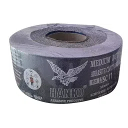 HANKO Medium Duty Abrasive Alox Cloth Roll 50 m Aluminium Oxide 92 mm Width 120 Grit Size, HSC11-image-1