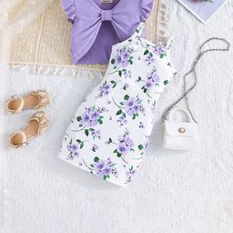 INCLUD Girls Floral Print Bodycon Dress-picture-19
