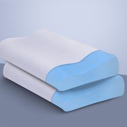 Sleepsia Cervical Memory Foam Cooling Gel Pillow, Orthopedic Pillow for Cervical Pain, Shoulder Pain Pillow, Neck Pain Support (Pack Of 2)-14