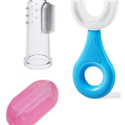 Boxot Impex Baby Finger ToothBrush with case And Baby U Brush (Color May Vary)-picture-10