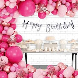 Untumble Cursive Banner Colored Theme Birhtday Decoration For kids Pink - Pack of 52-image-94