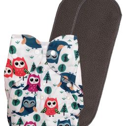 Fantasy India Washable Baby Diaper Premium Cloth Diaper Reusable, Adjustable Size, Waterproof, Pocket Cloth Diaper Nappie Free Size (1 Diaper and 2 Insert Pad)-93