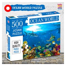 Hello Friends Ocean World 500-Piece Jigsaw Puzzles for Kids and ChildrensRealistic illustration Brain Booster Gifts, Fun and Creative Fun Game - Ages 9+ (500 Pcs)-26