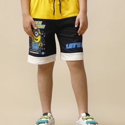 Kidsville Despicable Me Featuring Minions Printed Shorts - Yellow & Black-image-17