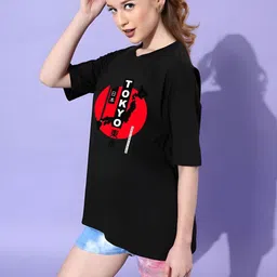 Moda Rapido Women Drop-Shoulder Sleeves T-shirt-picture-26