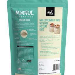 Eat Anytime Mindful Instant Oats Gluten Free For Weight Loss High Fiber Protein Rich Breakfast- 400 gm image 2