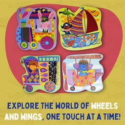 PepPlay My First Touch & Feel Puzzles Vehicles - 12 Pieces image 3