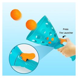 Azhari Pop and Catch Twin Ball Launcher Game Click & Catch Indoor Outdoor Toy Set for KidsColor May Vary image 3