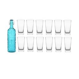 SOMIL Blue Glass Airtight Can Bottle-image-87