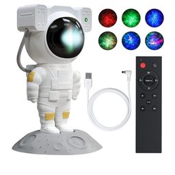 Awestuffs WhiteGalaxy Projector With Timer And Remote Lamp Table Lamps-46