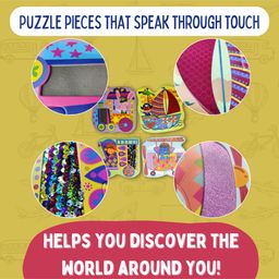 PepPlay My First Touch & Feel Puzzles Vehicles - 12 Pieces image 4