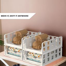 RUBOXA White Set of 6 Regular Multi-Utility Organisers image 4