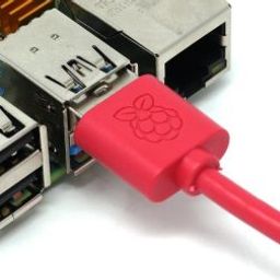 Raspberry Pi Official USB A Male to Micro USB 5p male,1m red-17