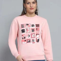 Monte Carlo Pink Printed Regular Fit Sweatshirt-picture-13