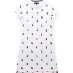 Tommy Hilfiger Girls White Solid Archive Fit Casual Dress-image-62