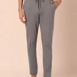 Ajile by Pantaloons Grey Cotton Slim Fit Nightwear Pyjamas-image-35