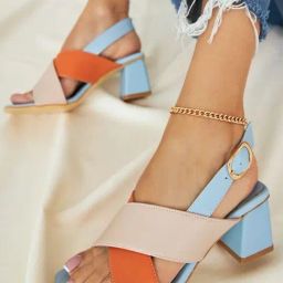 Shoetopia Women's Blue Back Strap Sandals-image-17