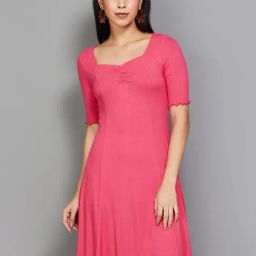 Code by Lifestyle Pink A-Line Dress-picture-17
