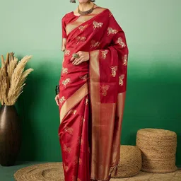 Suha Woven Design Art Silk Banarasi Saree-picture-18