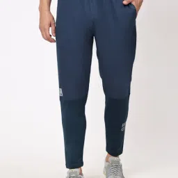 Dida Blue Polyster Regular Fit Solid Trackpant-image-27
