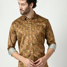 PEBCO Men Classic Slim Fit Opaque Printed Casual Shirt-image-77
