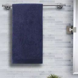 Maspar Navy Cotton 550 GSM Bath Towel - Set of 1-43