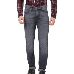 celio* Grey Mid Rise Heavily Washed Jeans-image-18